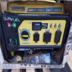 CALIFORNIA AS-IS CHAMPION DUAL FUEL PORTABLE GENERATOR