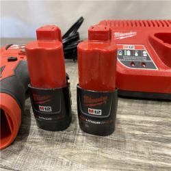 AS-IS Milwaukee 12-Volt Lithium-Ion Compact Brushless Cordless 1/4 in. Impact Driver Kit