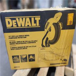 NEW- DeWalt 15 Amp Corded 12 in. Single Bevel Compound Miter Saw