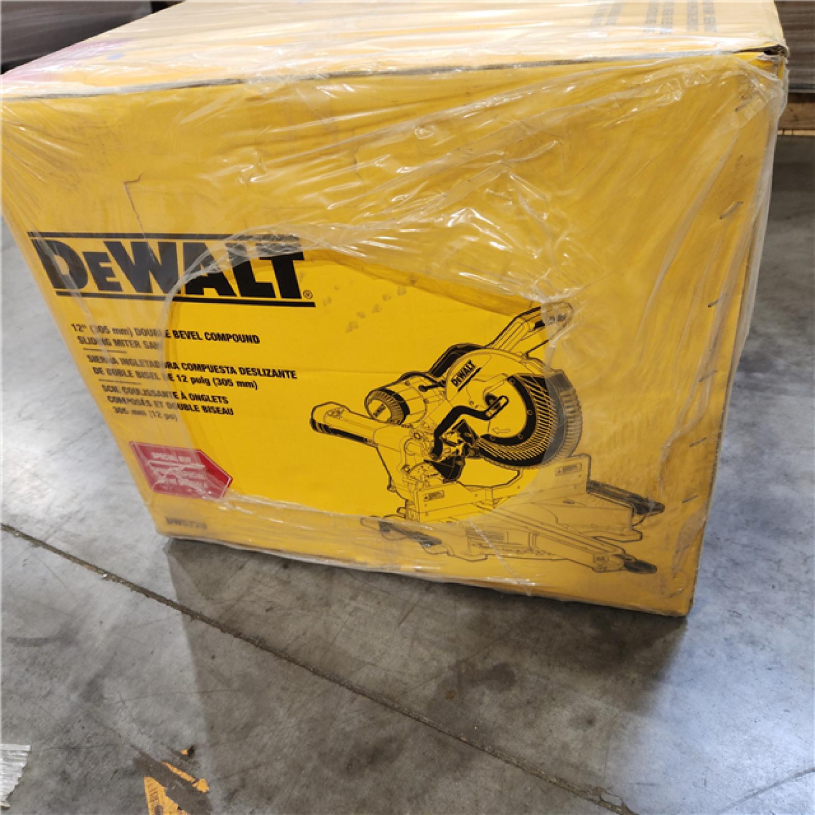 NEW- DeWalt 15 Amps 12 in. Corded Dual-Bevel Sliding Compound Miter Saw