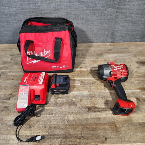 HOUSTON LOCATION - AS-IS Milwaukee M18 1/2 in. Cordless Brushless High Torque Impact Wrench Kit (Battery & Charger)