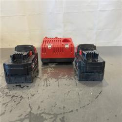 AS-IS- Milwaukee M18 18-Volt Lithium-Ion XC Starter Kit with Two 5.0Ah Batteries and Charger