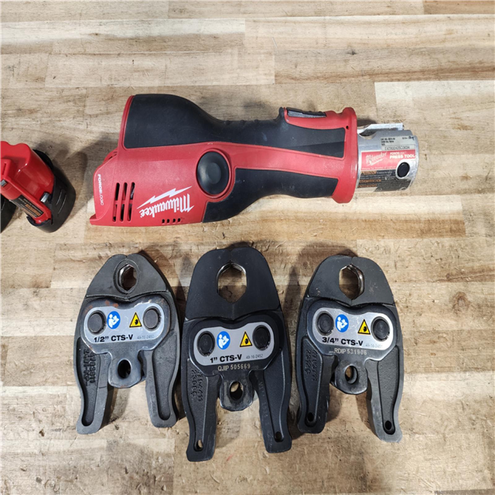 HOUSTON LOCATION - AS - IS Milwaukee 12-Volt Lithium-Ion Force Logic Cordless Press Tool Kit