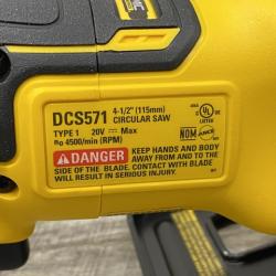 AS-IS DEWALT ATOMIC 20V MAX Cordless Brushless 4-1/2 in. Circular Saw (Tool Only)