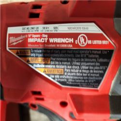 Houston Location AS-IS Milwaukee FUEL 18V Lithium-Ion Brushless Cordless 1/2 in. Impact Wrench w/Friction Ring Kit