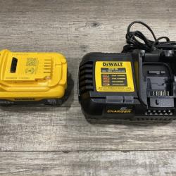AS-IS DEWALT 20V MAX Lithium-Ion 6.0 Ah Battery and Charger