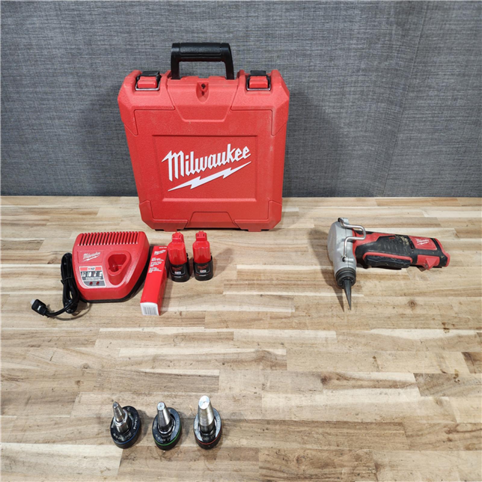 HOUSTON LOCATION - AS-IS M12 12-Volt Lithium-Ion Cordless ProPEX Expansion Tool Kit with (2) 1.5Ah Batteries  (3) Expansion Heads and Hard Case