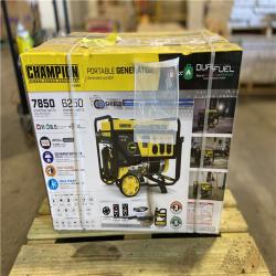 DALLAS LOCATION - Champion Power Equipment 7850/6250-Watt Recoil Start Gasoline and Propane Powered Dual Fuel Portable Generator with CO Shield