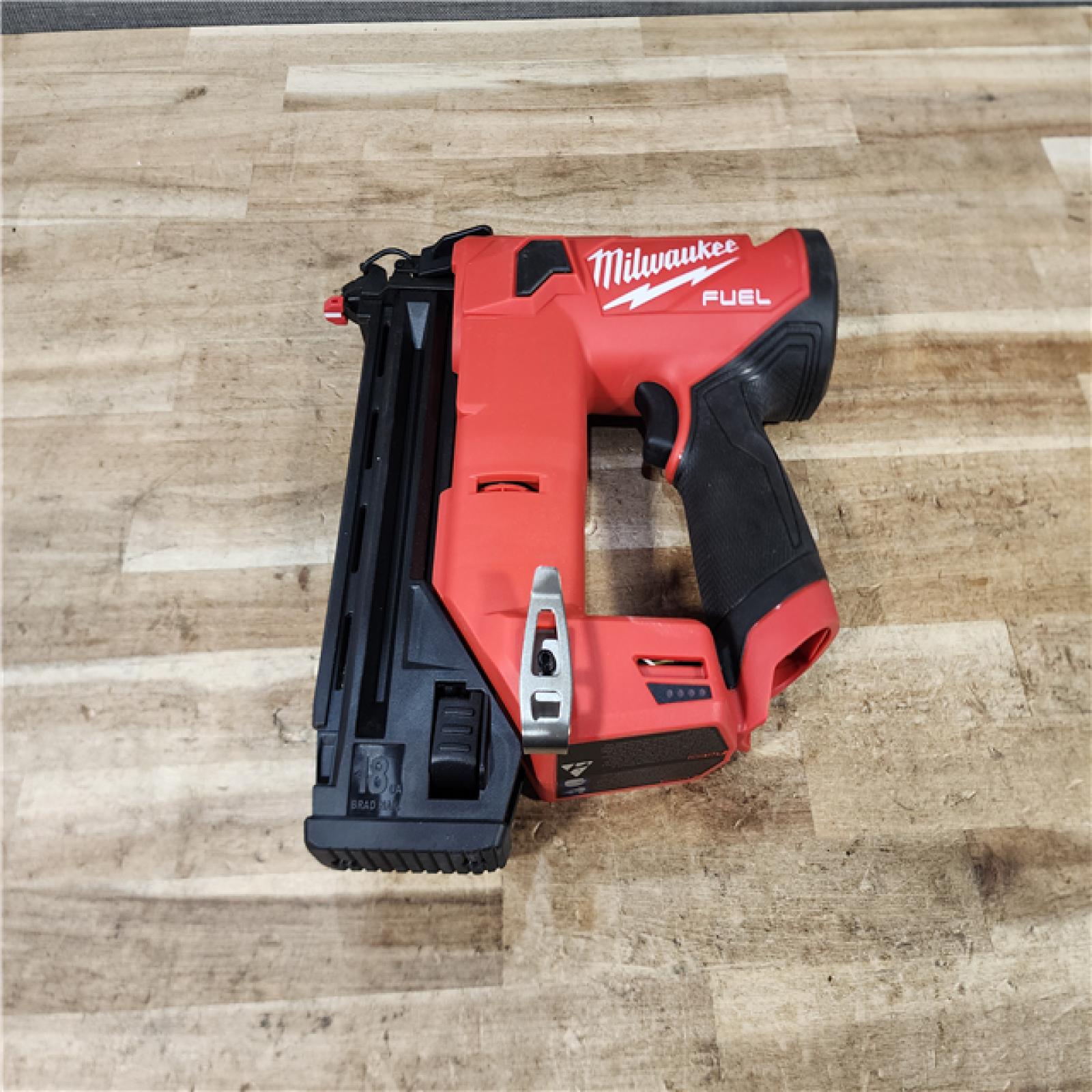 HOUSTON LOCATION - AS - IS Milwaukee FUEL 12-Volt Lithium-Ion Brushless Cordless 18-Gauge 1-1/2 in. Compact Brad Nailer (Tool Only)