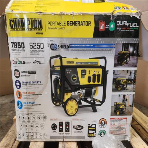 Phoenix Champion Power Equipment 7850/6250-Watt Recoil Start Storm Ready Gasoline and Propane Powered Dual Fuel Portable Generator with CO Shield