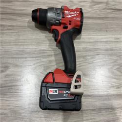 AS-IS Milwaukee FUEL 18V Lithium-Ion Brushless Cordless 1/2 in. Hammer Drill Driver Kit