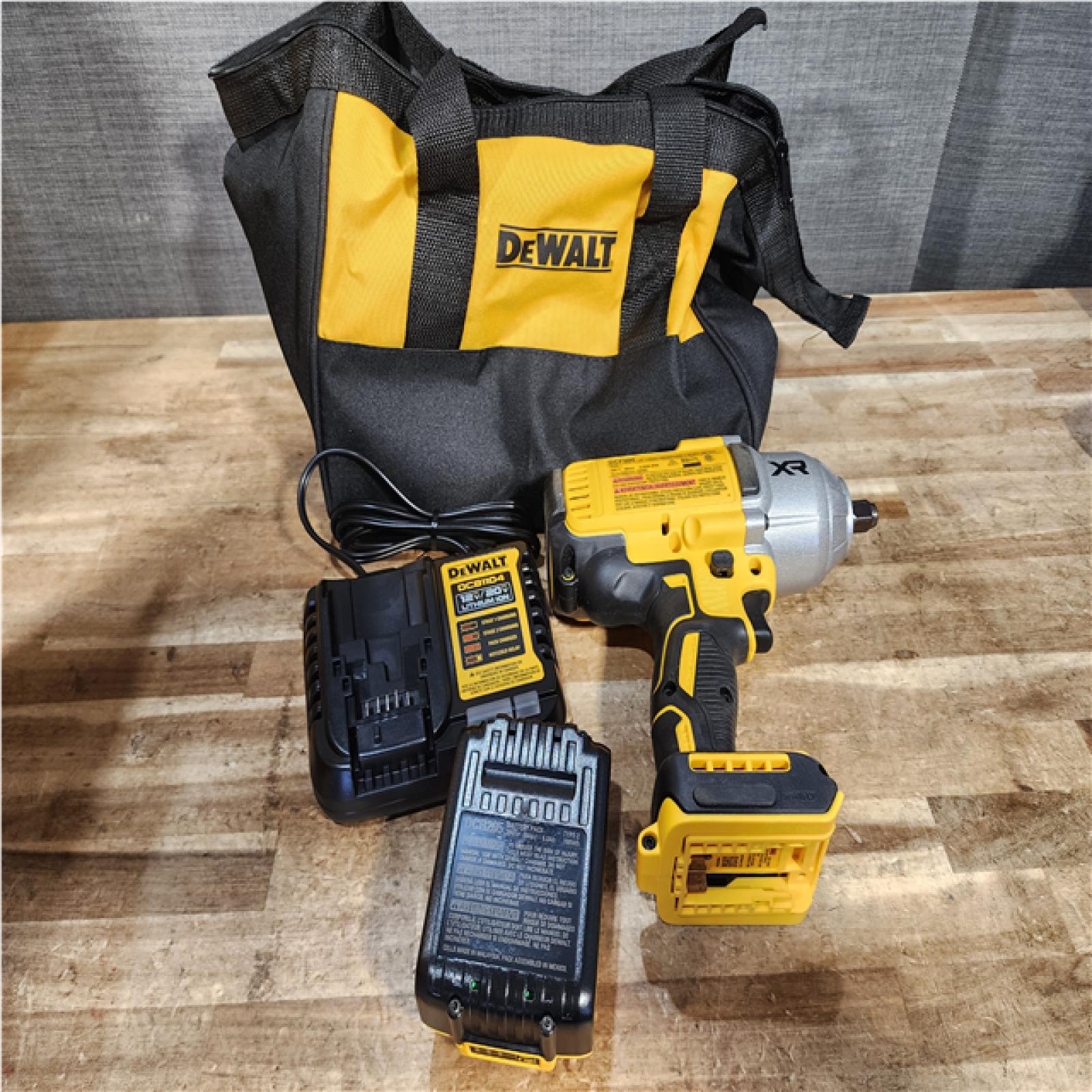 Houston Location AS-IS DEWALT 20V MAX Lithium-Ion Cordless 1/2 in. Impact Wrench Kit