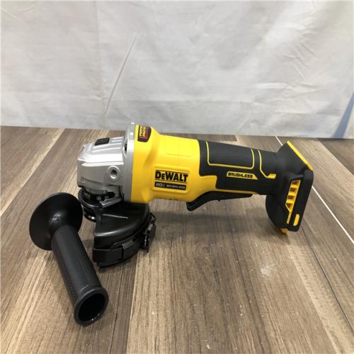 AS-IS DEWALT 20V MAX Cordless Brushless 4-1/2 in. Angle Grinder with Paddle Switch (Tool Only)