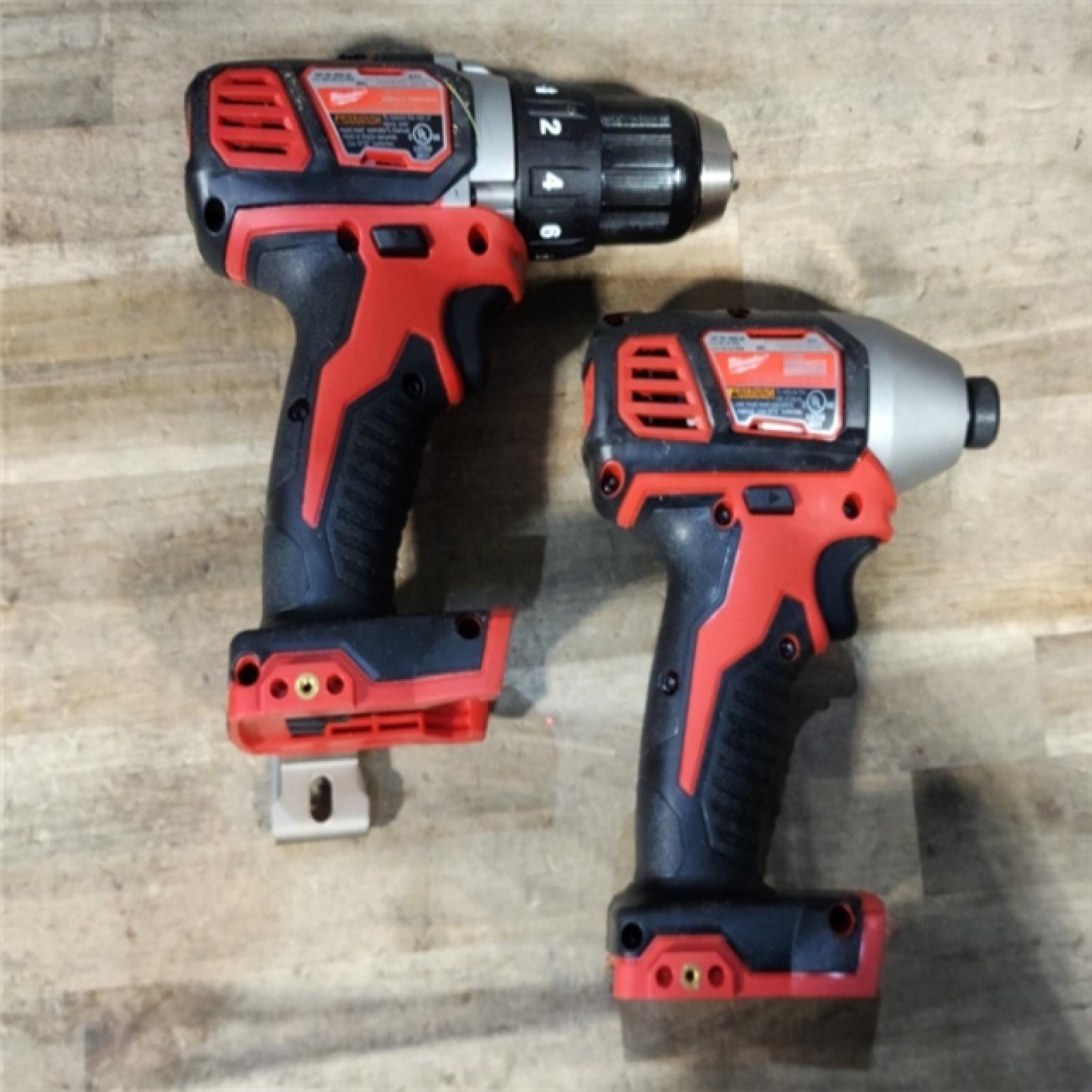 HOUSTON LOCATION - AS-IS Milwaukee M18 Brushed Cordless (2-Tool) Drill/Driver and Impact Driver Kit