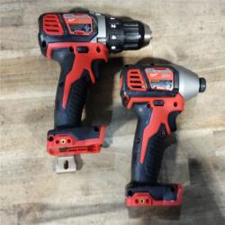 HOUSTON LOCATION - AS-IS Milwaukee M18 Brushed Cordless (2-Tool) Drill/Driver and Impact Driver Kit