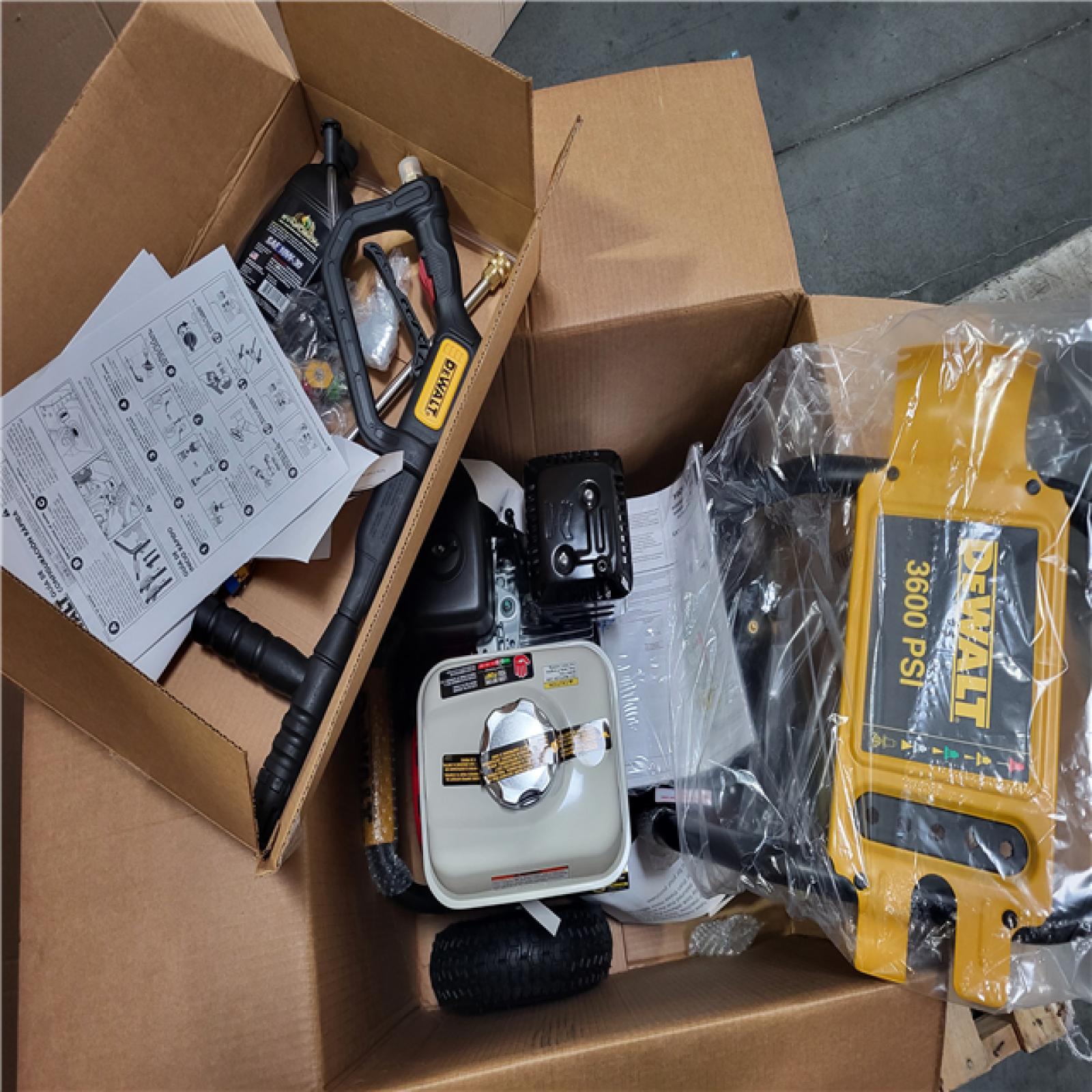 CALIFORNIA AS-IS DEWALT PROFESSIONAL GAS PRESSURE WASHER 3600 MAX PSI