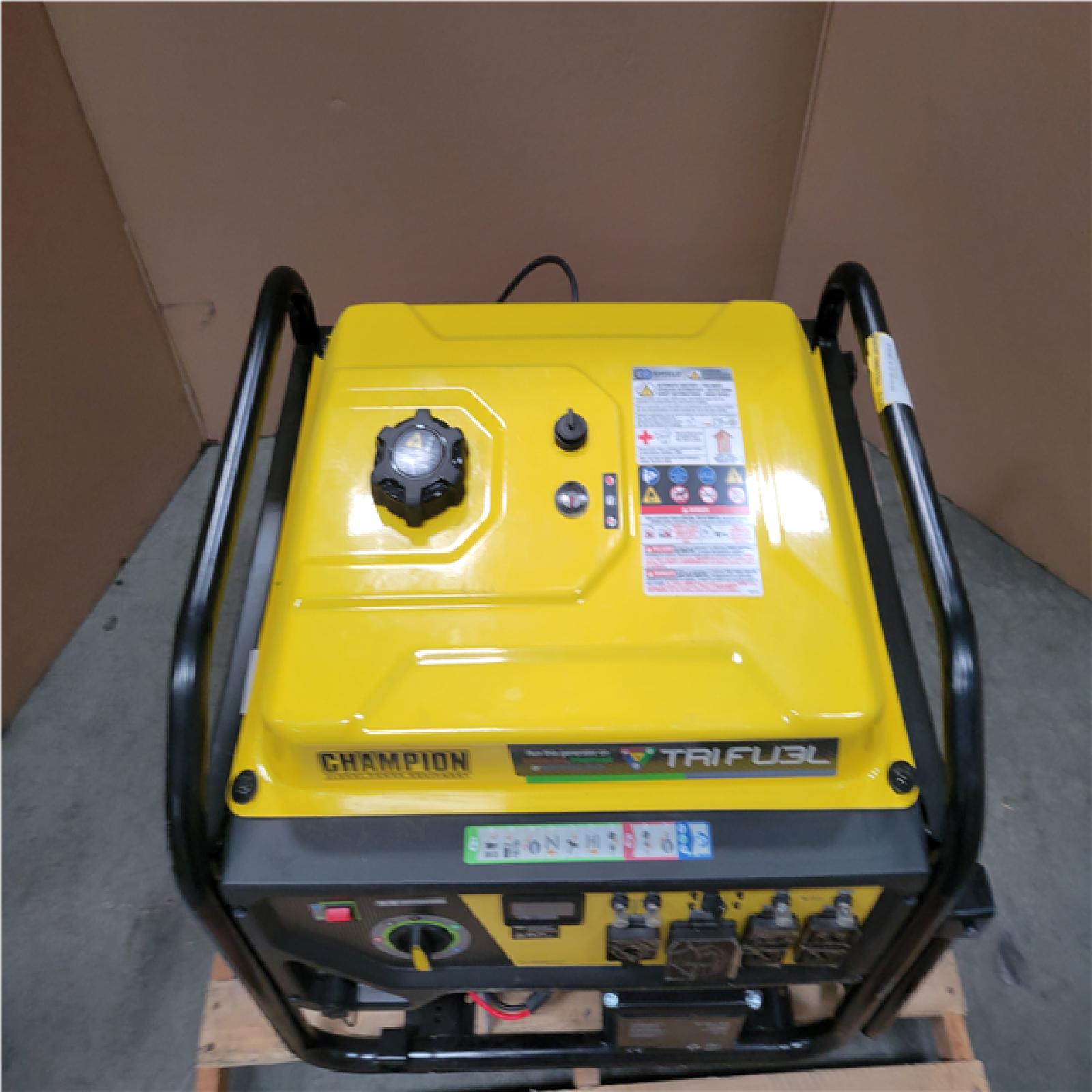 CALIFORNIA AS-IS CHAMPION TRI FUEL PORTABLE GENERATOR