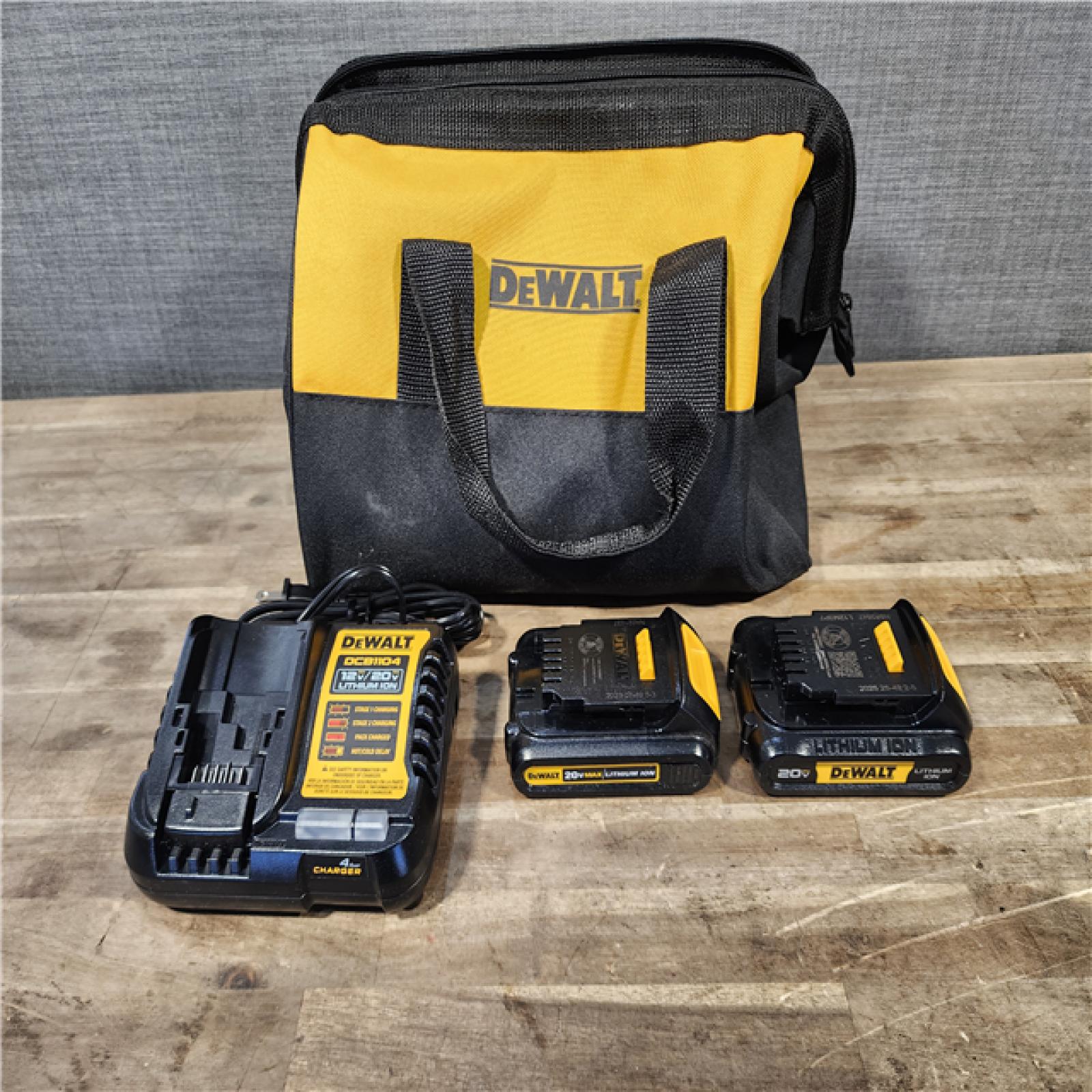 HOUSTON LOCATION - AS-IS DEWALT 2 TOOL COMBO KIT W/ (2) BATTERY & CHARGER