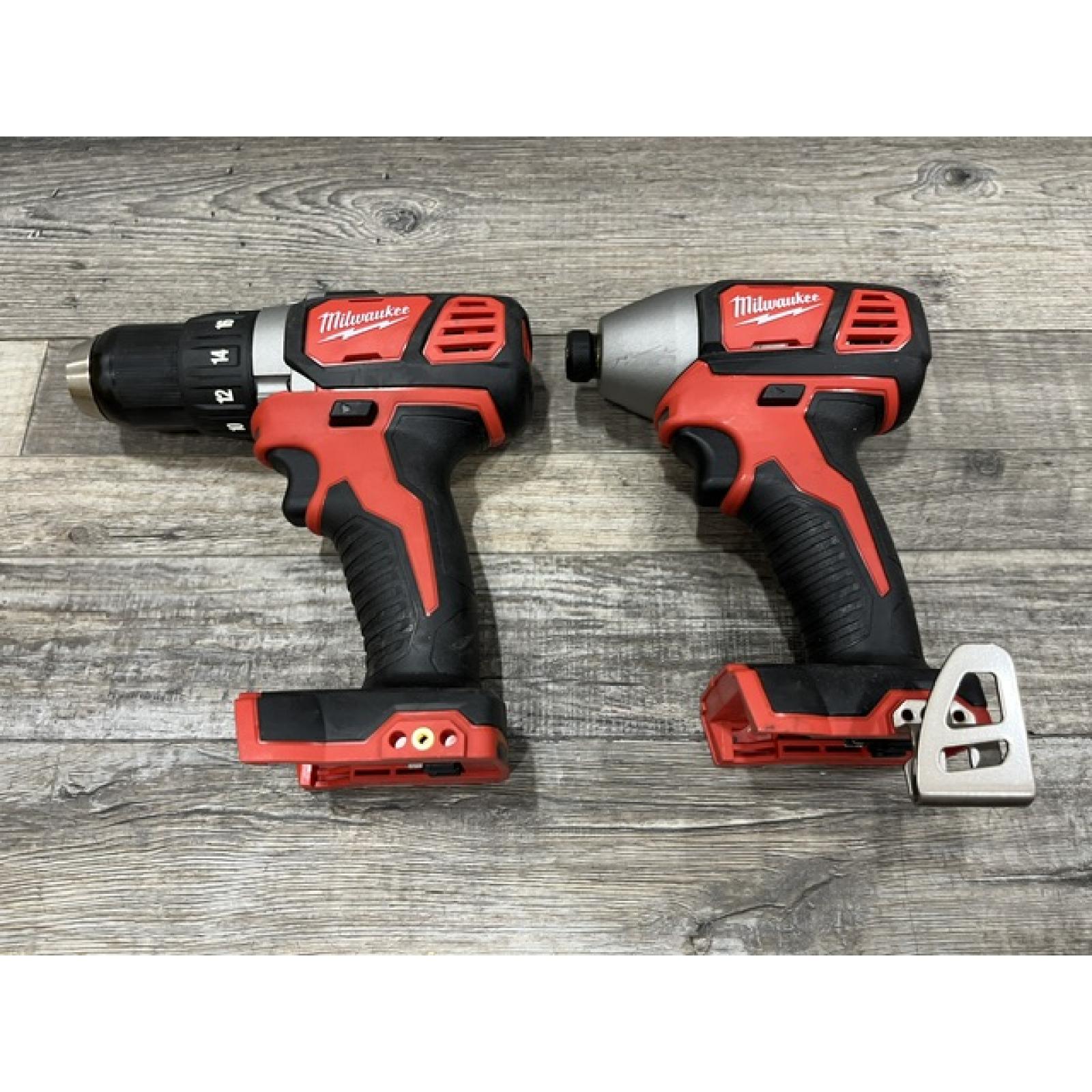 AS-IS Milwaukee 18V Lithium-Ion Cordless Drill Driver/Impact Driver Combo Kit