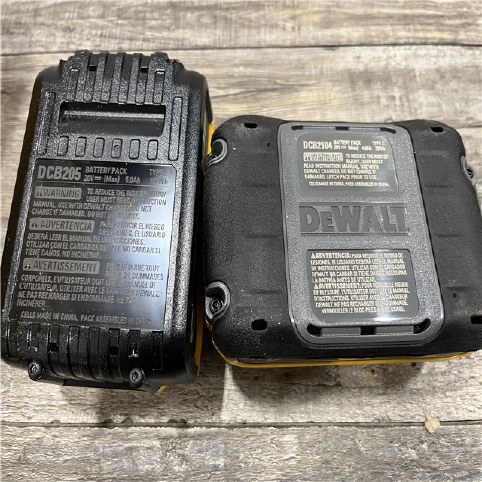 AS-IS DEWALT 20V MAX Lithium-Ion Starter Kit with 4.0 Ah and 5.0 Ah Batteries and Charger