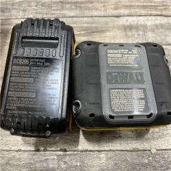 AS-IS DEWALT 20V MAX Lithium-Ion Starter Kit with 4.0 Ah and 5.0 Ah Batteries and Charger