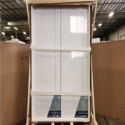 Phoenix NEW MMI DOOR Shaker Flat Panel 48 in. x 80 in. Both Active Solid Core Primed Composite Double Prehung French Door w/ 4-9/16 in. Jamb (SEALED)