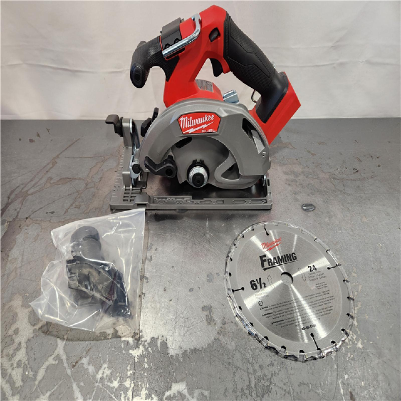 AS-IS- Milwaukee FUEL 18V Lithium-Ion Brushless Cordless 6-1/2 in. Circular Saw (Tool-Only)
