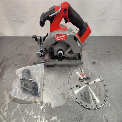 AS-IS- Milwaukee FUEL 18V Lithium-Ion Brushless Cordless 6-1/2 in. Circular Saw (Tool-Only)