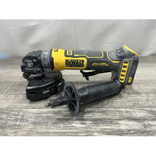 AS-IS DEWALT ATOMIC 20V MAX Cordless 4-1/2 in. Angle Grinder with Paddle Switch (Tool Only)