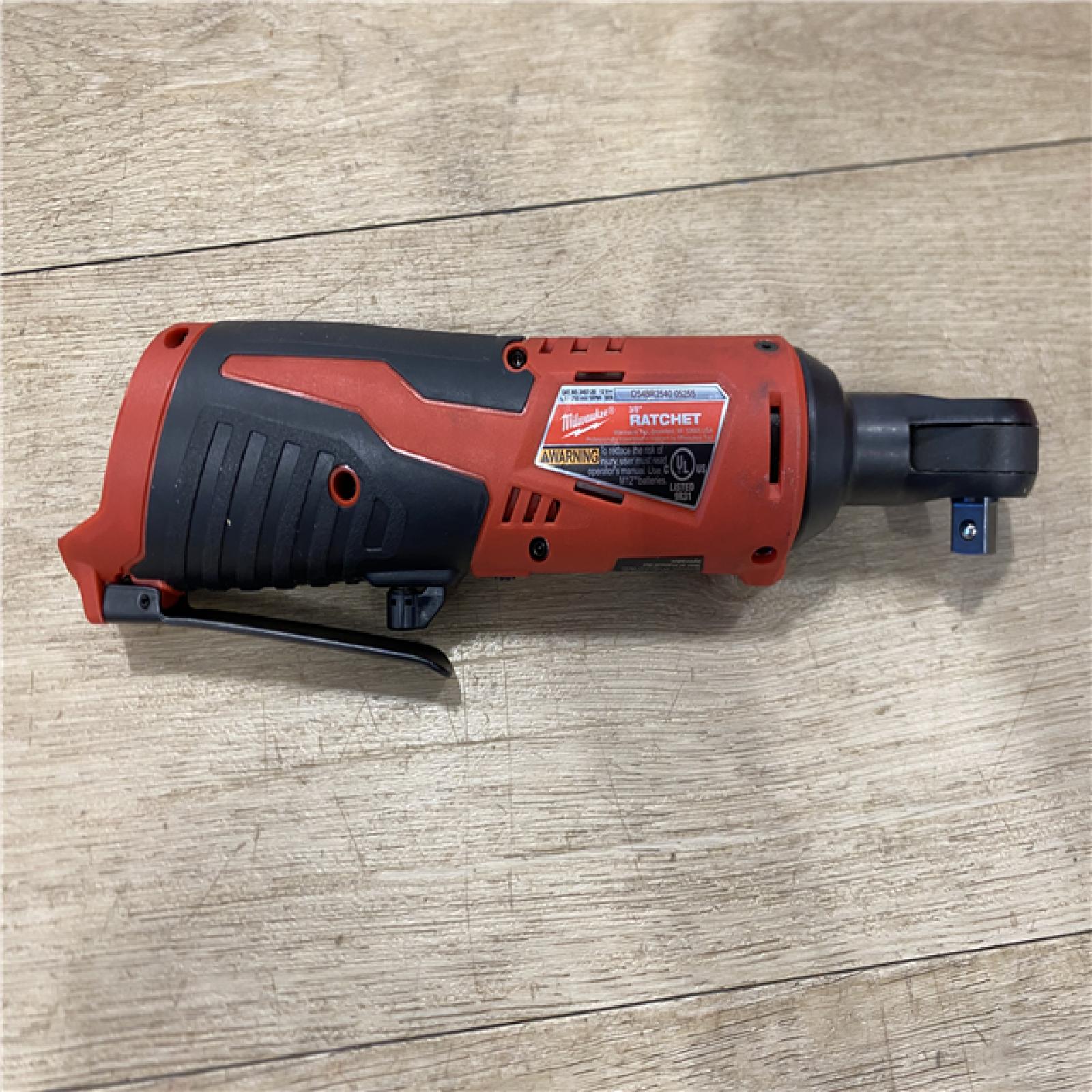 AS-IS Milwaukee 12V Lithium-Ion Cordless 3/8 in. Ratchet (Tool-Only)