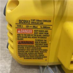 AS-IS DEWALT FLEXVOLT 60V MAX Cordless Brushless 7-1/4 in. Wormdrive Style Circular Saw (Tool Only)