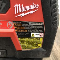 AS-IS MILWAUKEE 100 ft. REDLITHIUM Lithium-Ion USB Green Rechargeable Cross Line Laser Level (TOOL ONLY)