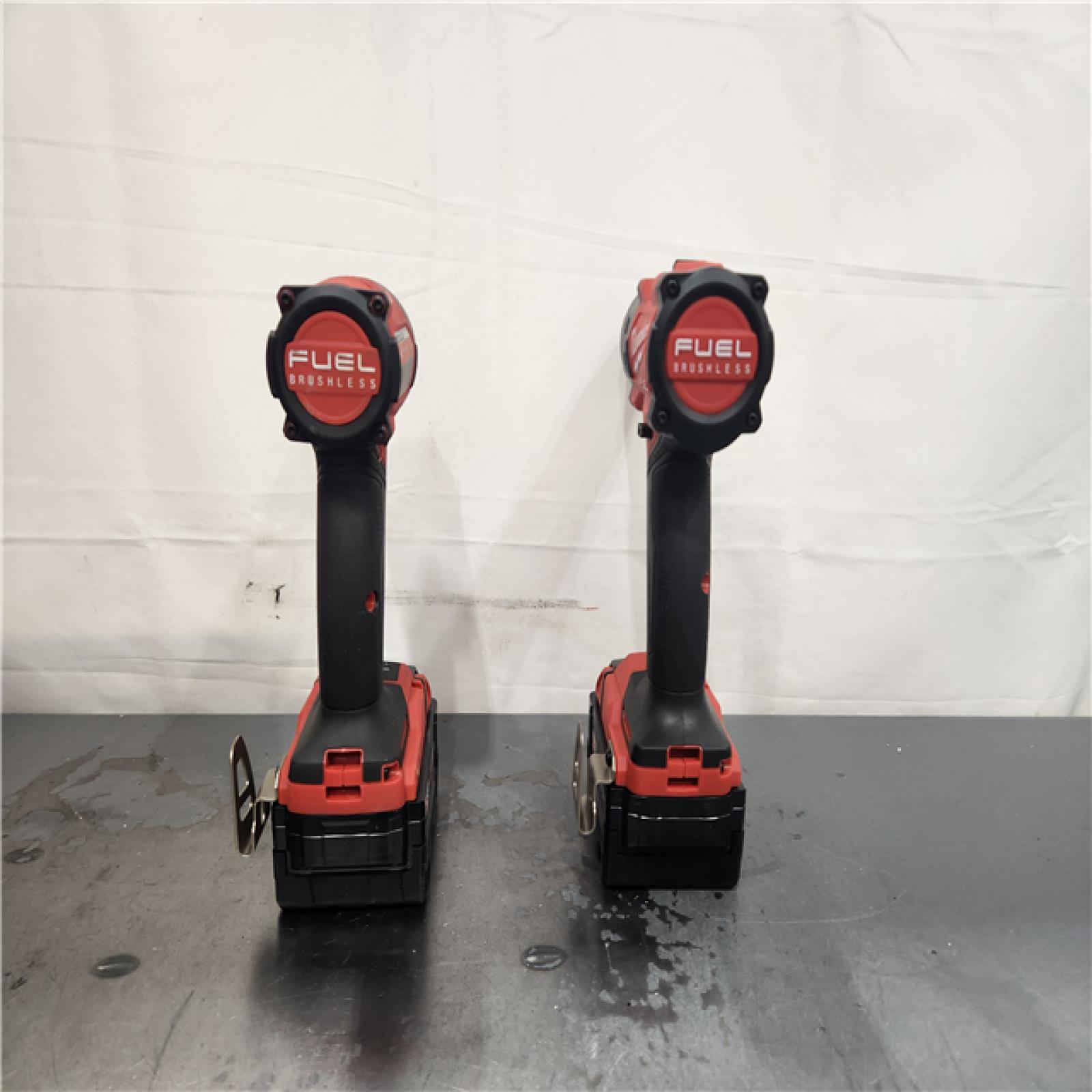 AS-IS- Milwaukee  FUEL 18V Lithium-Ion Brushless Cordless Hammer Drill and Impact Driver Combo Kit