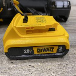 AS-IS DEWALT 20V MAX Lithium-Ion 15-Degree Electric Cordless Roofing Nailer Kit