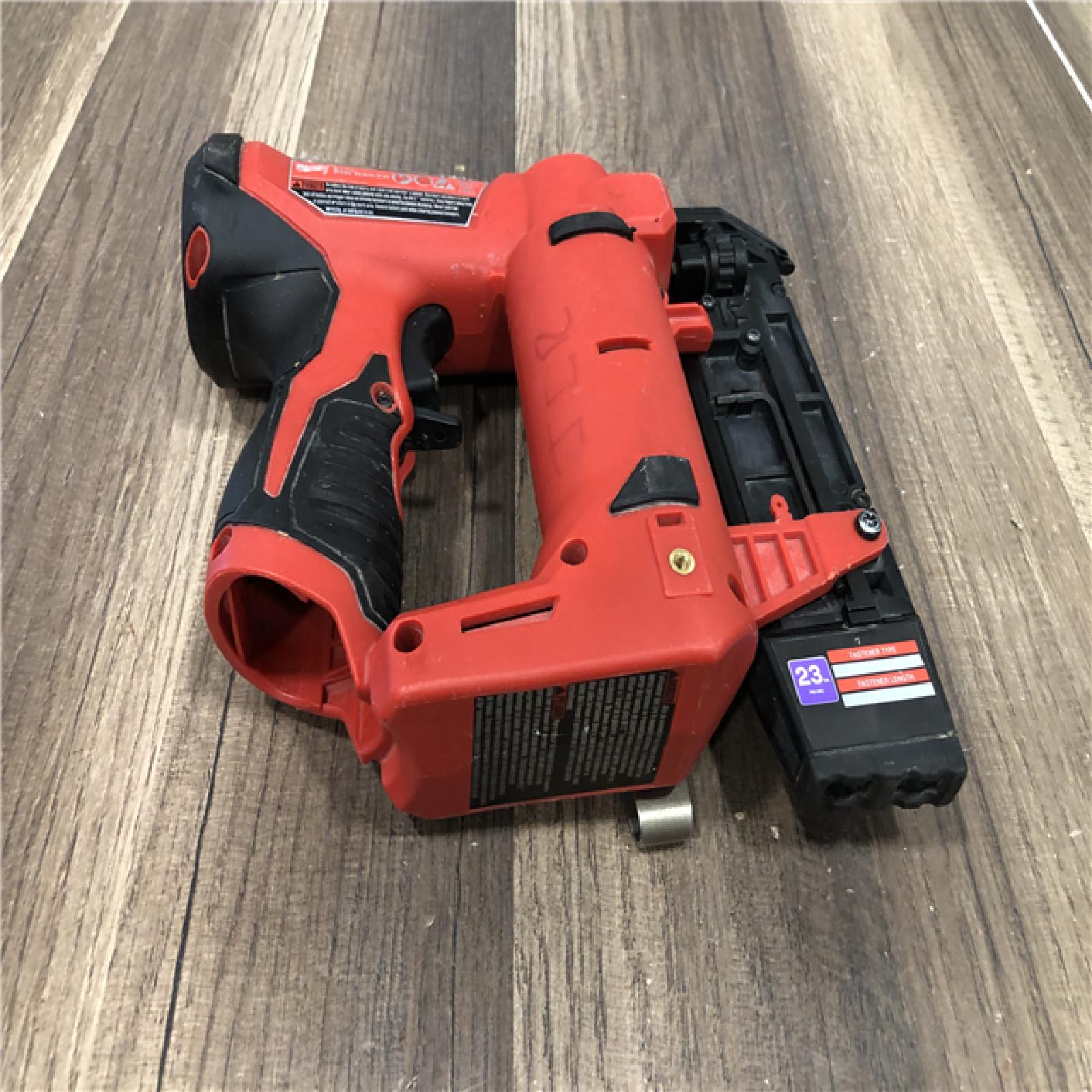 AS-IS Milwaukee 12-Volt 23-Gauge Lithium-Ion Cordless Pin Nailer (Tool-Only)