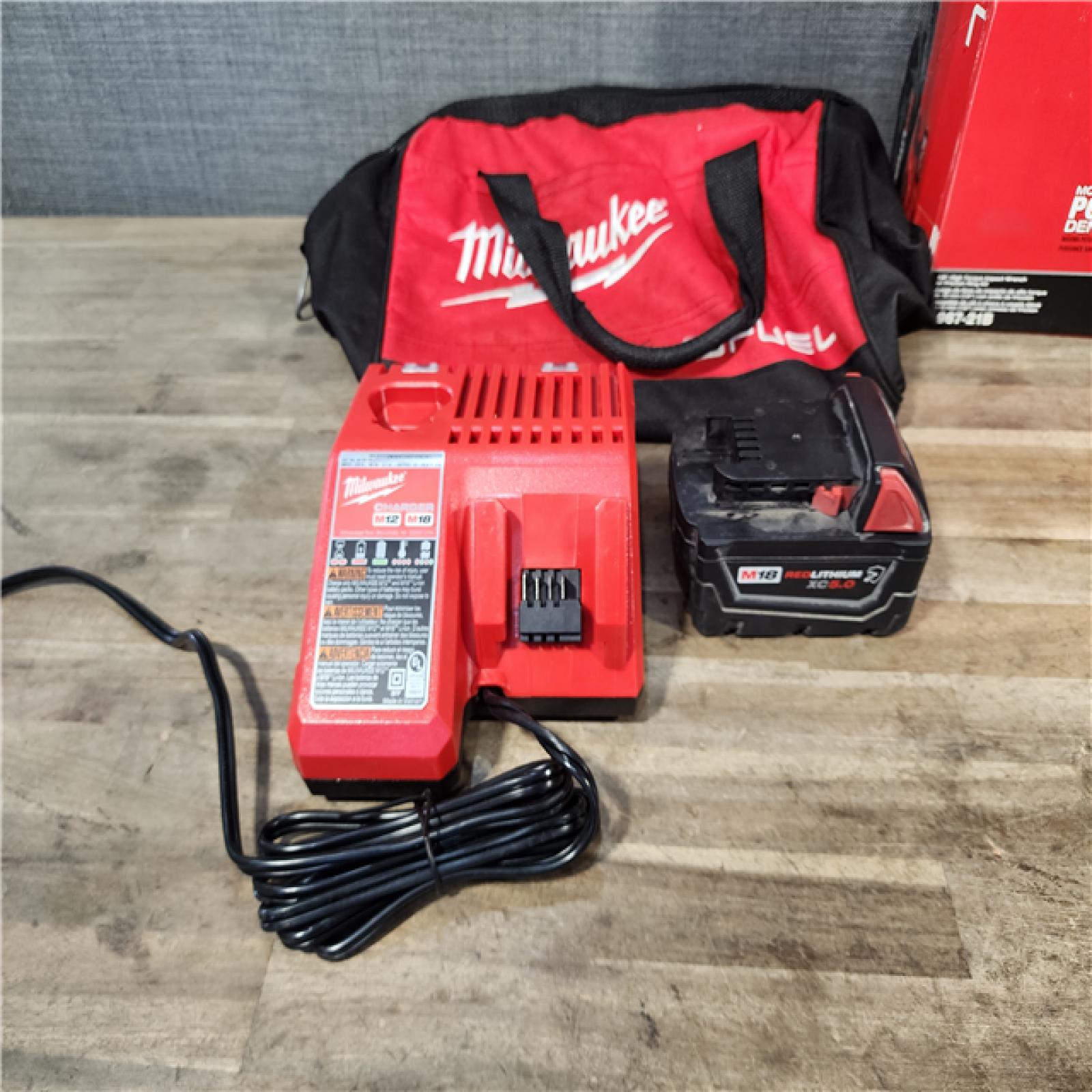 HOUSTON LOCATION - AS-IS Milwaukee M18 1/2 in. Cordless Brushless High Torque Impact Wrench Kit (Battery & Charger)