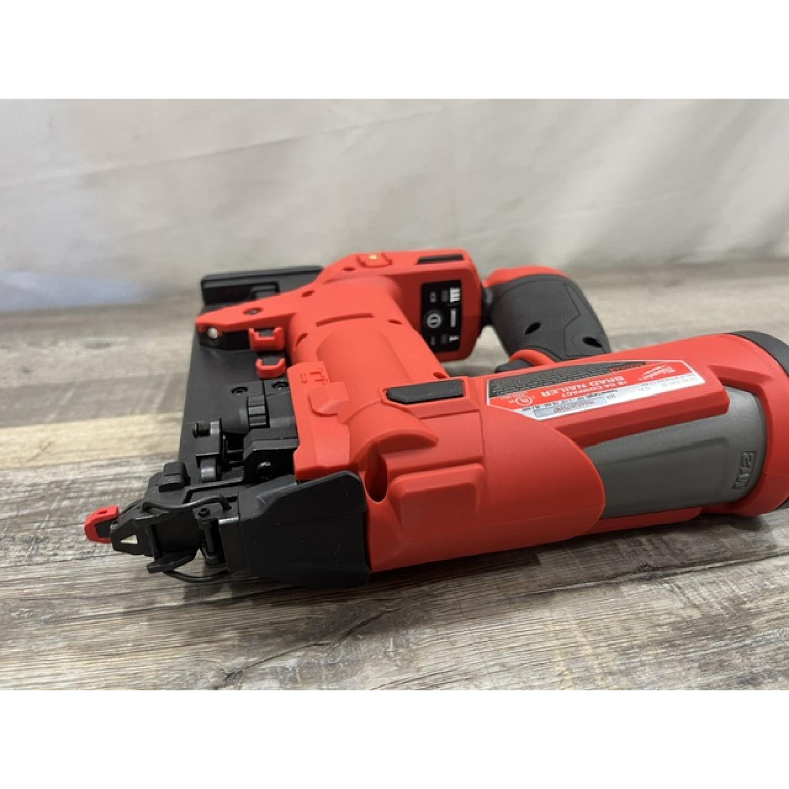 AS-IS Milwaukee FUEL 12-Volt Lithium-Ion Brushless Cordless 18-Gauge 1-1/2 in. Compact Brad Nailer (Tool Only)