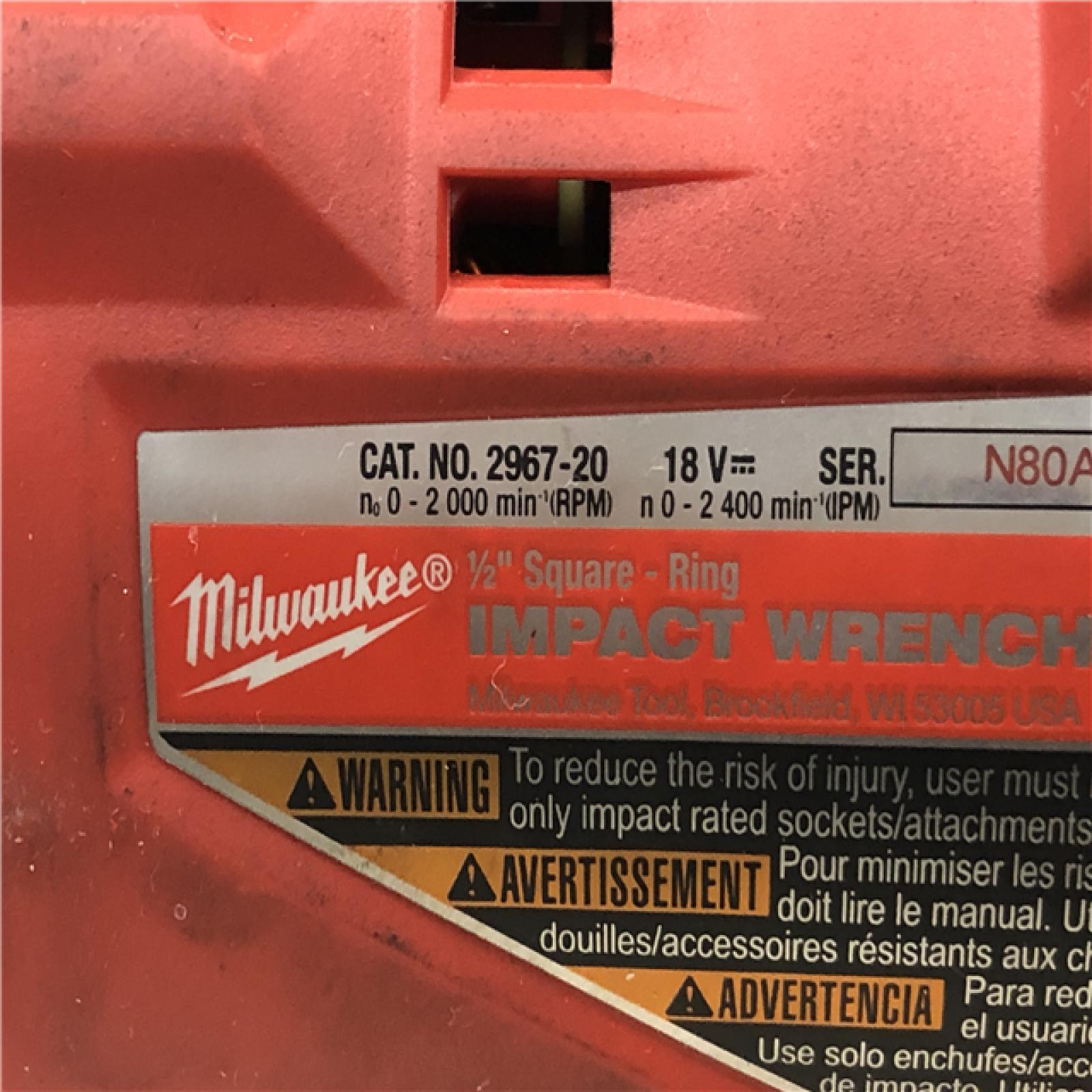 AS-IS Milwaukee M18 FUEL 18V Lithium-Ion Cordless 1/2 in. Impact Wrench (Tool-Only)