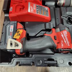 AS-IS  MILWAUKEE M18 FUEL 18V Lithium-Ion Brushless Cordless Hammer Drill and Impact Driver Combo Kit (2-Tool) with 2 Batteries