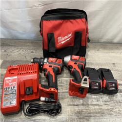 AS-IS Milwaukee 18V Lithium-Ion Cordless Drill Driver/Impact Driver Combo Kit