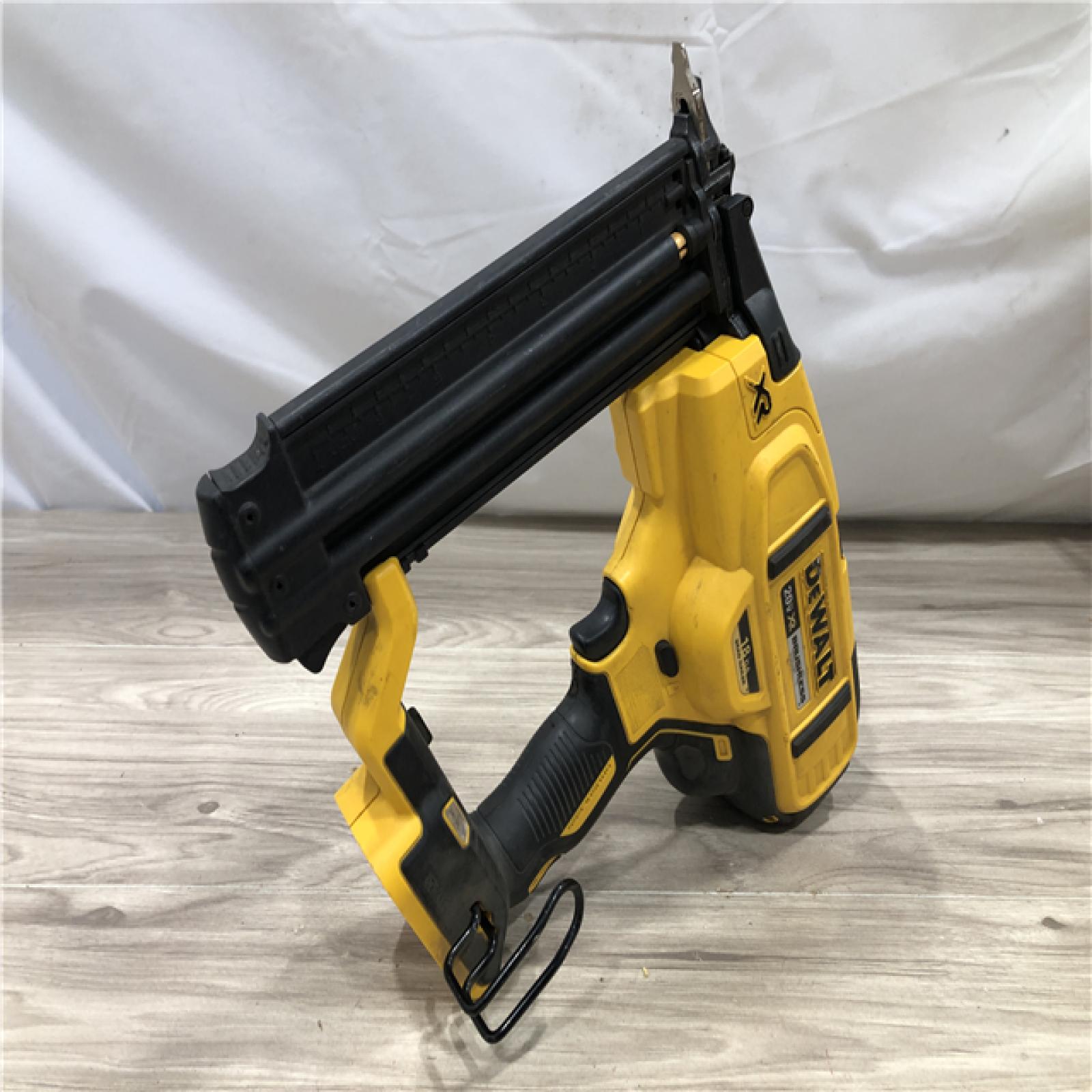 AS-IS DEWALT 20V MAX XR Lithium-Ion Electric Cordless 18-Gauge Brad Nailer (Tool Only)