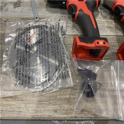 AS-IS Milwaukee 18V Lithium-Ion Cordless Combo Kit (5-Tool) with (1) 3.0Ah and (1) 1.5Ah Battery  (1) Charger  (1) Tool Bag