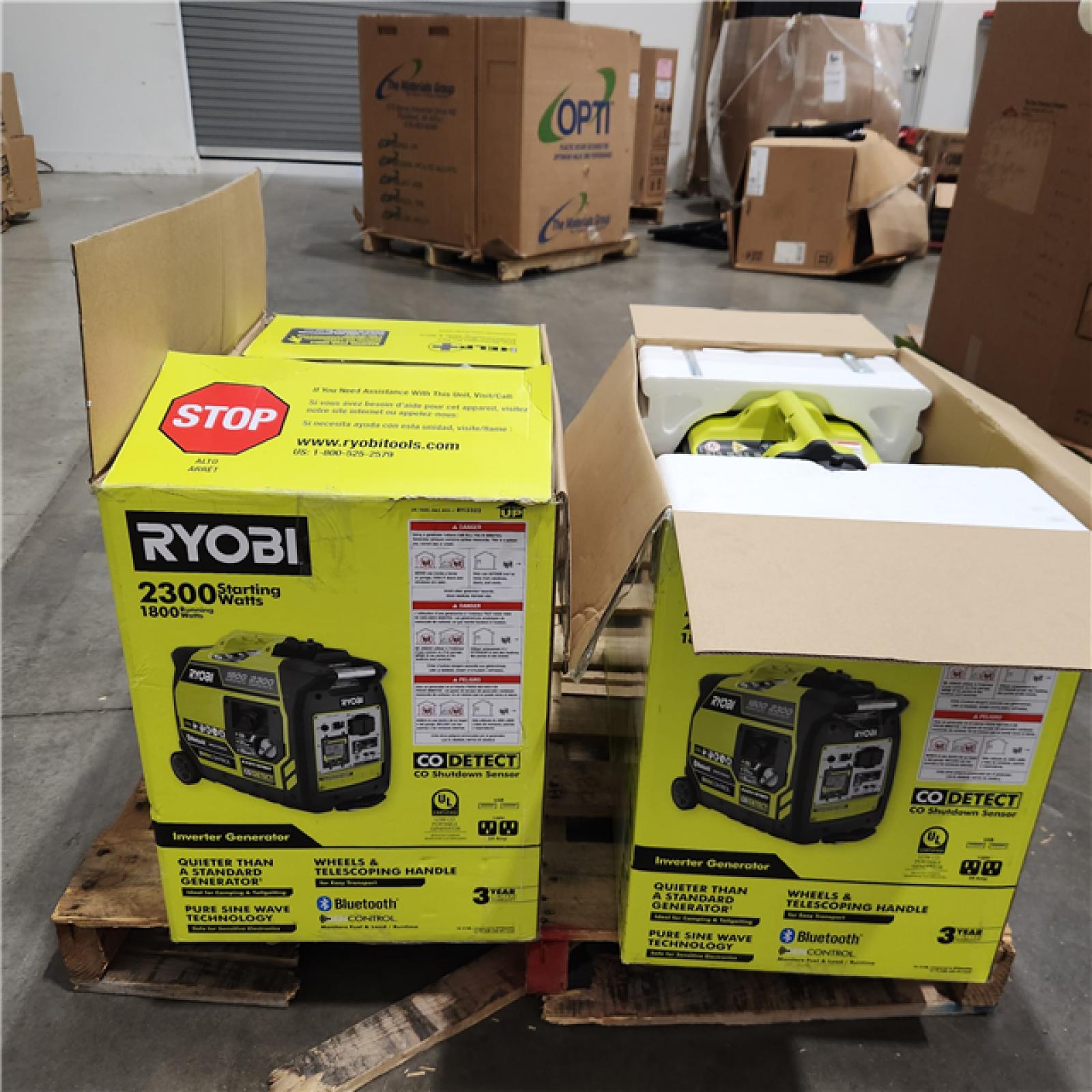 Dallas Location - As-Is RYOBI 2,300-Watt  Gasoline Powered Generator(Lot Of 2)