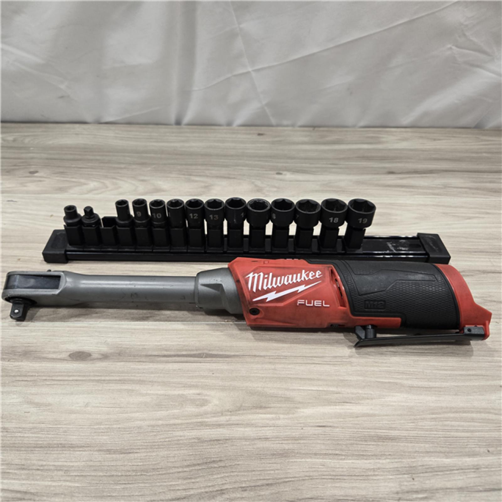 AS-IS Milwaukee M12 FUEL INSIDER Extended Reach Box Ratchet