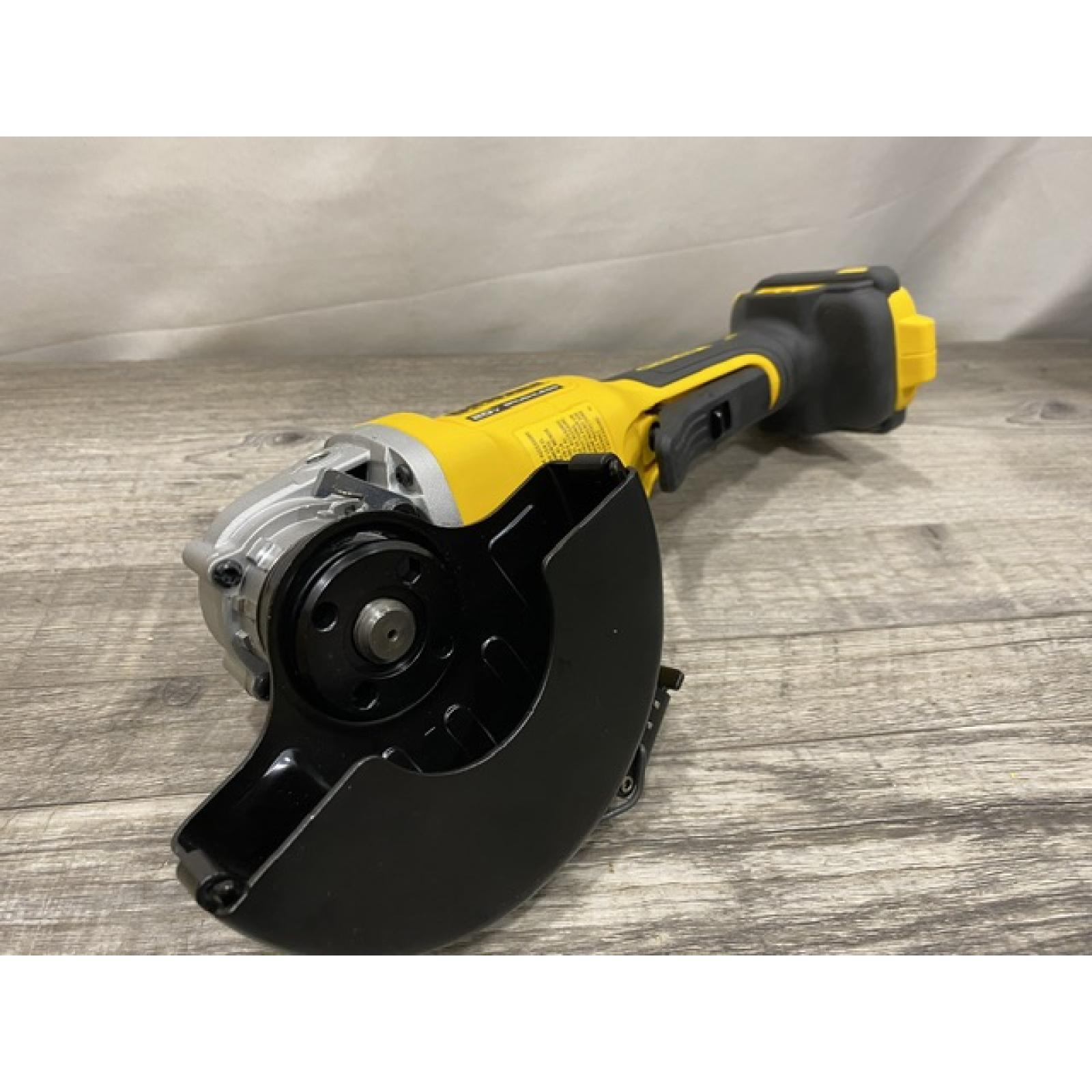 AS-IS DEWALT 20V MAX Cordless Brushless 4-1/2 in. Angle Grinder with Paddle Switch (Tool Only)