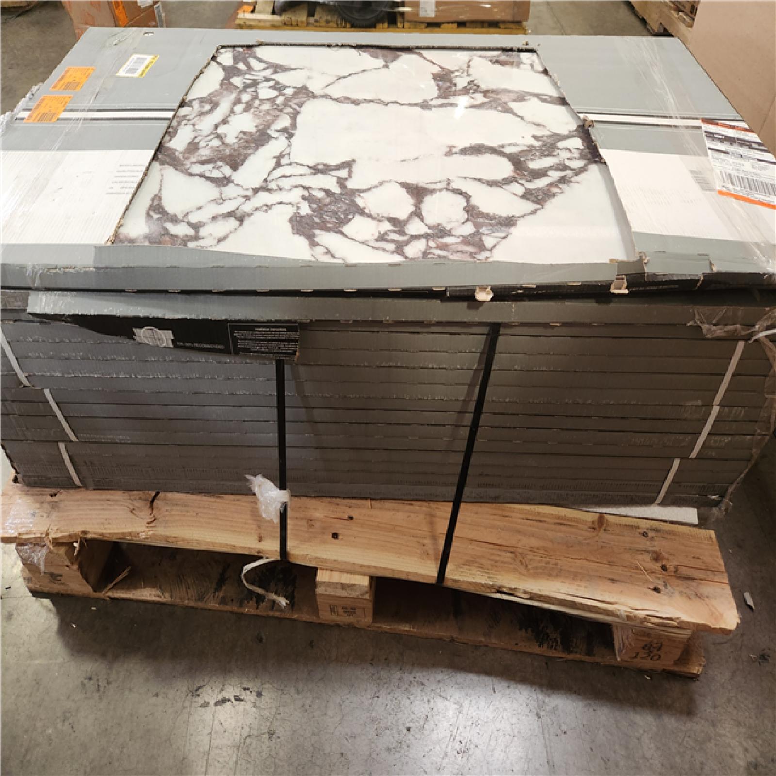 Phoenix NEW MSI Calacatta Viola 24 in. x 48 in. Polished Porcelain Marble Look Floor and Wall Tile (240 sq. ft./15 Case)