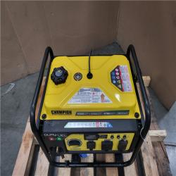 CALIFORNIA AS-IS LIKE NEW CHAMPION DUAL FUEL 5 300 STARTING WATTS/ 4 250 RUNNING WATTS PORTABLE GENERATOR