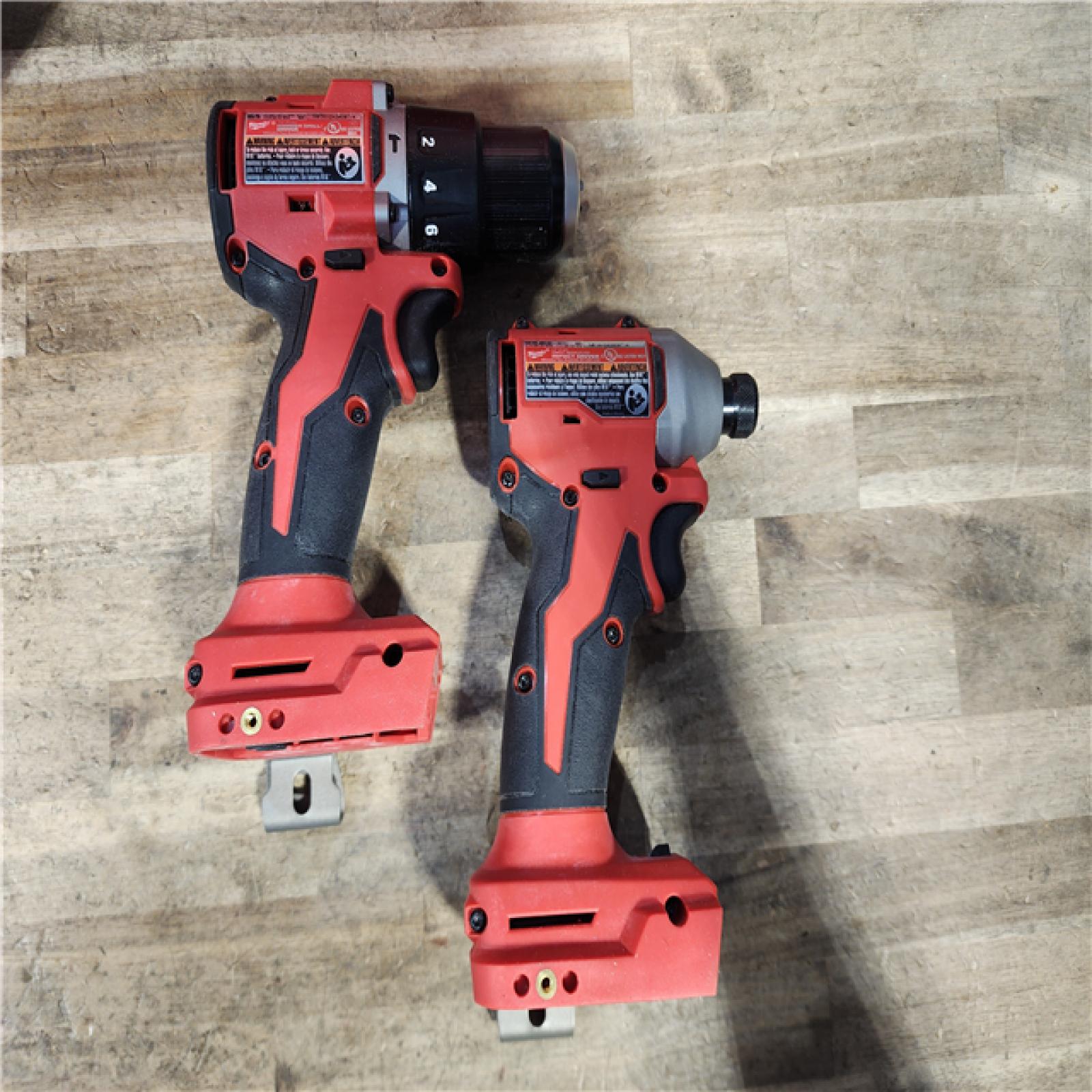 HOUSTON LOCATION - AS-IS Milwaukee 18-Volt Lithium-Ion Brushless Cordless Compact Hammer Drill/Impact Combo Kit
