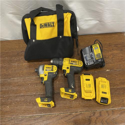 AS-IS DeWALTA® 20V MAX Cordless Drill Driver/Impact Driver Combo Kit 1.3 Ah Lithium Ion