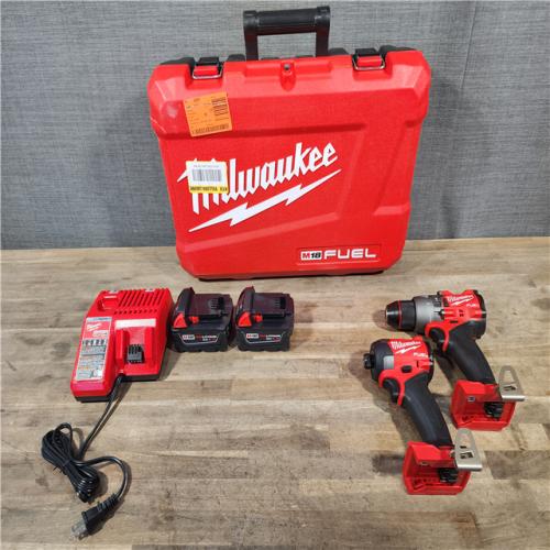 HOUSTON LOCATION - AS-IS MILWAUKEE FUEL 18V Lithium-Ion Brushless Cordless Hammer Drill and Impact Driver Combo Kit